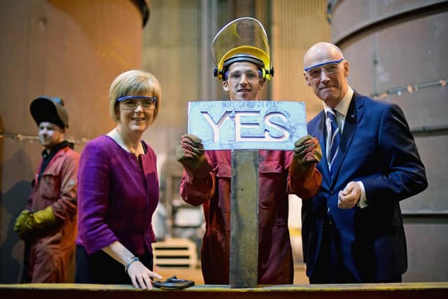 Many who voted yes in the 2014 independence referendum are planning to vote Labour in the general election (Picture: Jeff J Mitchell/Getty Images)