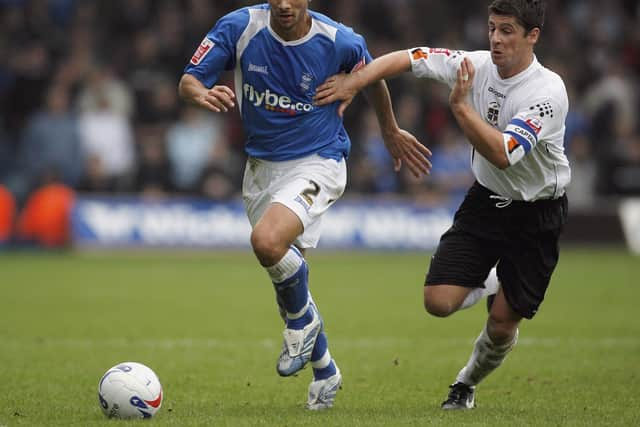 Robinson, left, spent part of his playing career at Luton Town.