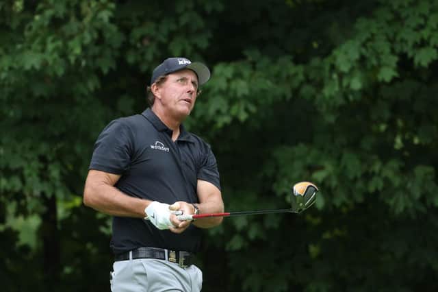 Phil Mickelson is nervous about the prospect of playing in front of fans on the PGA Tour in the build up to next month's Masters. Picture: Jamie Squire/Getty Images