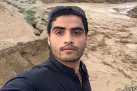 Oxford University student Israr Khan, who also studied law at Aberdeen University between 2016 and 2020, returned to his native Pakistan to visit in August and plans to come back to the UK in October. He saw a man drown in Pakistan as a result of catastrophic floods. Picture: Israr Khan/PA Wire