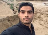 Oxford University student Israr Khan, who also studied law at Aberdeen University between 2016 and 2020, returned to his native Pakistan to visit in August and plans to come back to the UK in October. He saw a man drown in Pakistan as a result of catastrophic floods. Picture: Israr Khan/PA Wire