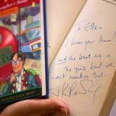 A signed proof copy of Harry Potter and the Philosopher's Stone: Picture: Cathal McNaughton/PA Wire