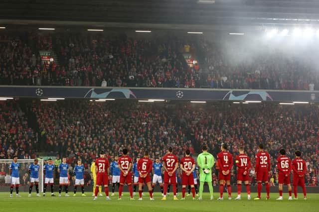 Rangers have lost their first three Champions League games, the latest a 2-0 defeat to Liverpool. (Photo by Clive Brunskill/Getty Images)