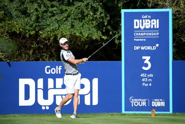 Danny Willett in action during a practice round prior to the Golf in Dubai Championship at Jumeirah Golf Estates. Picture: Ross Kinnaird/Getty Images