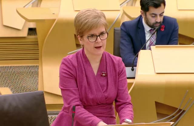 20 freezers have been purchased, Nicola Sturgeon said.