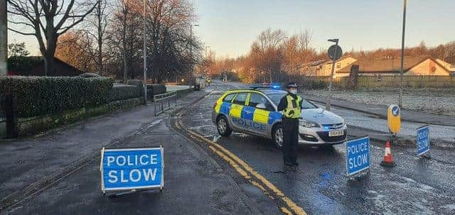 Police sealed off the area following the incident.