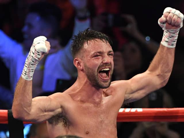 Josh Taylor beat Jose Ramirez in Las Vegas and would like to return to the US to fight in Madison Square Garden. Picture: David Becker/Getty Images