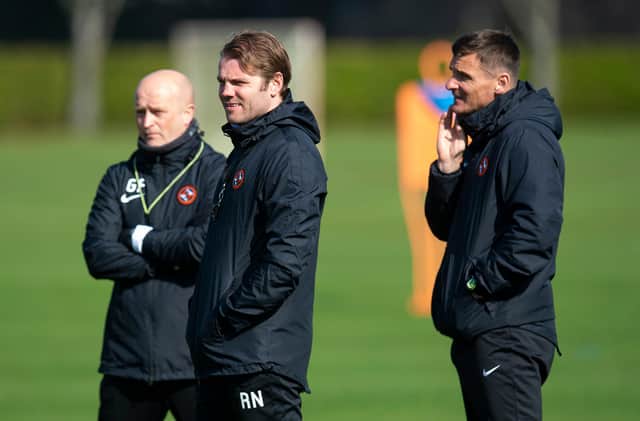 Gordon Forrest, left, and Lee McCulloch, right, worked with Robbie Neilson at Dundee United.