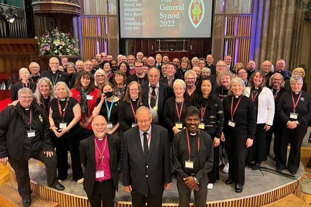General Synod members backing the Thursdays In Black campaign, a global movement urging an end to violence against women.