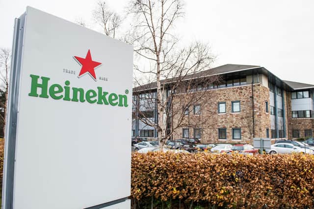 Heineken is present in Scotland with its Caledonian Brewery, and its corporate base at Edinburgh’s Gyle, which is also home to its Star Pubs & Bars arm. Picture: Ian Georgeson