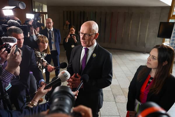 John Swinney is set to face first minister’s questions. Image: Jeff J Mitchell/Getty Images.