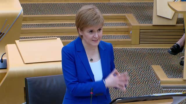 Nicola Sturgeon at FMQs.