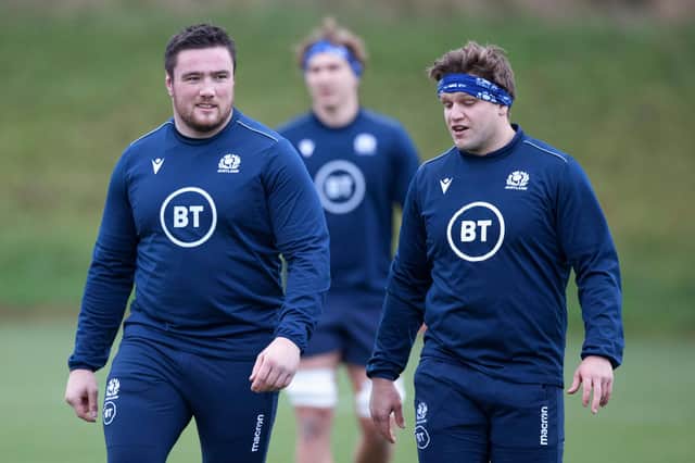 Zander Fagerson (left) and George Turner are back in the Glasgow Warriors side. Picture: Craig Williamson / SNS