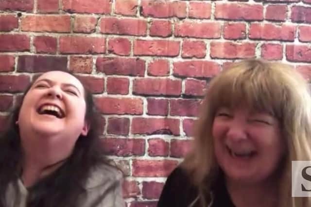 Ashley Storrie and Janey Godley