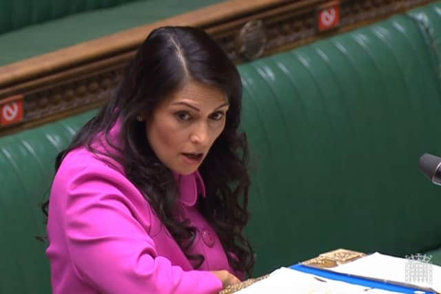 Home Secretary Priti Patel. The Government has been accused of a "lack of competence" over migrant crossings. Picture: House of Commons/PA Wire