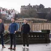 Carl Barton, Alasdair Crawley and Michael Crawley of Edinburgh-based Fanbase. Picture: Stewart Attwood