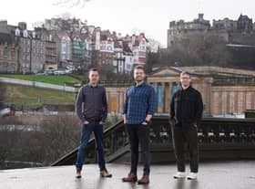 Carl Barton, Alasdair Crawley and Michael Crawley of Edinburgh-based Fanbase. Picture: Stewart Attwood