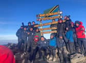 Team at the summit