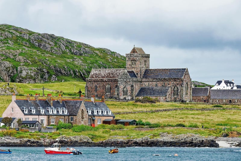 This abbey is situated on the island of Iona on the West Coast. According to Historic Environment Scotland: “Iona is a holy isle and has been described as the birthplace of Christianity in Scotland. St Columba and 12 companions came here from Ireland in AD 563.”