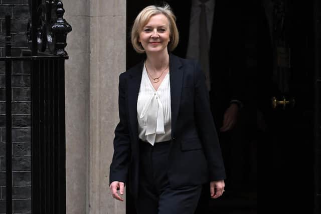 Prime Minister Liz Truss leaves from 10 Downing Street to take part in Prime Minister's Questions (PMQs) in the House of Commons. Picture: Ben Stansall/AFP via Getty Images