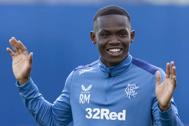 Rabbi Matondo is hoping for more Rangers game-time against Morton on Saturday.