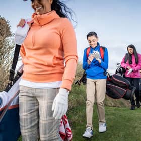 The average age of people playing golf has fallen while there has been an increase in th number of women taking up the game. Picture: R&A