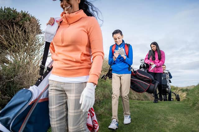 The average age of people playing golf has fallen while there has been an increase in th number of women taking up the game. Picture: R&A