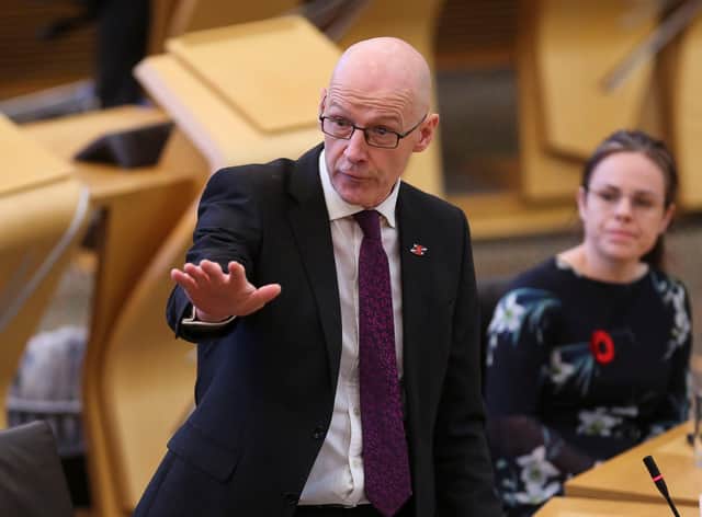 John Swinney has come under fire for claiming Scotland was doing better than England at controlling Covid (Picture: Fraser Bremner-Pool/Getty Images)