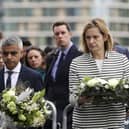 Labour's London mayor Sadiq Khan stands alongside the then Conservative Home Secretary Amber Rudd during a vigil for the victims of the London Bridge terror attacks, carried out by Islamists, in 2017 (Picture: Dan Kitwood/Getty Images)