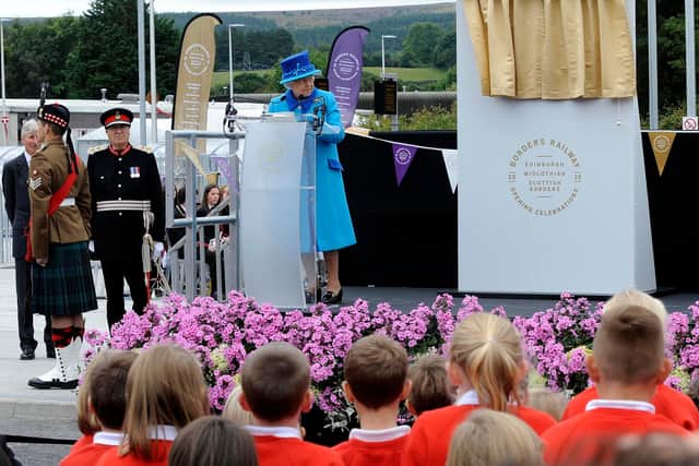 The Queen opened the new Borders Railway in September 2015