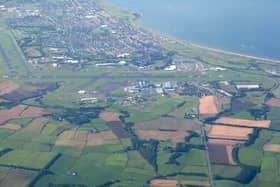 Prestwick and Monkton. The plane came down to the east of the village after leaving the airport