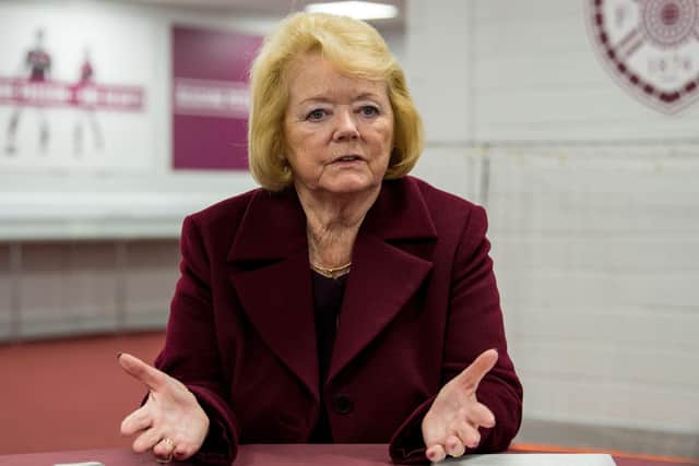 Ann Budge has addresses suggestions that Hearts are on the brink.