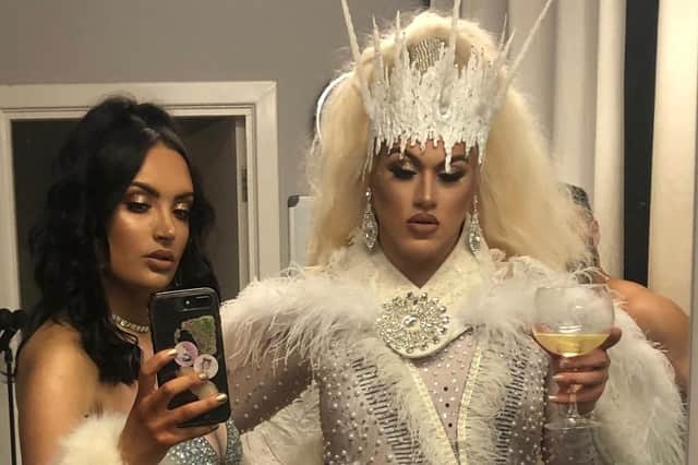 Alannah Carson and Jamie Grandison, as Blaze