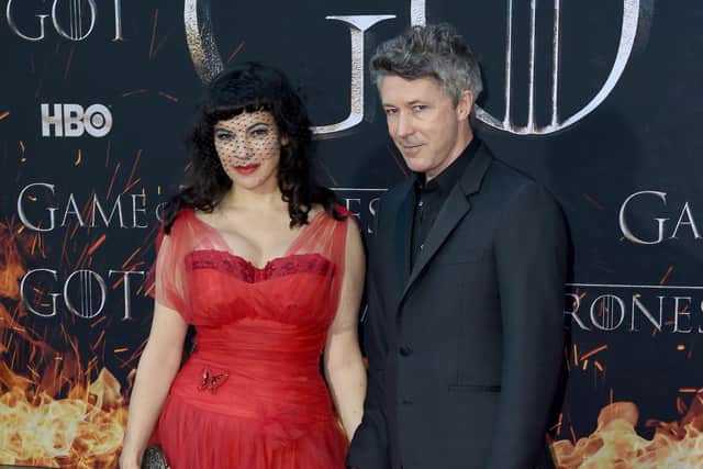 Aidan Gillen and Camille O'Sullivan at the 'Game of Thrones' season eight premiere, New York, 2019. Pic: Stephen Lovekin/Shutterstock