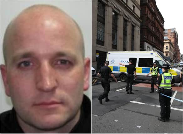 42-year-old Constable David Whyte was injured during the stabbing attack in Glasgow.