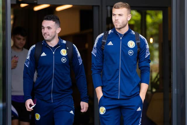 Ryan Porteous, right, has yet to be capped by Scotland but has experience of previous squads.