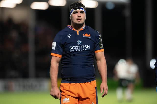 Edinburgh hooker Stuart McInally.