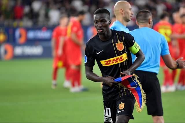 Mohamed Diomande has joined Rangers on loan from FC Nordsjaelland and will complete a permanent transfer in the summer. Photo by Alex Nicodim/NurPhoto/Shutterstock (14056163iz)