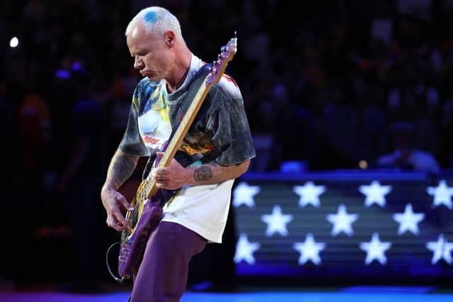 Red Hot Chili Peppers bass player Flea said the band are "yearning" to play Glasgow (Photo by Sean M. Haffey/Getty Images)