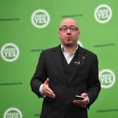 Patrick Harvie of the Scottish Greens at the launch of the party's independence campaign on the day the UK left the EU (Picture: John Devlin)