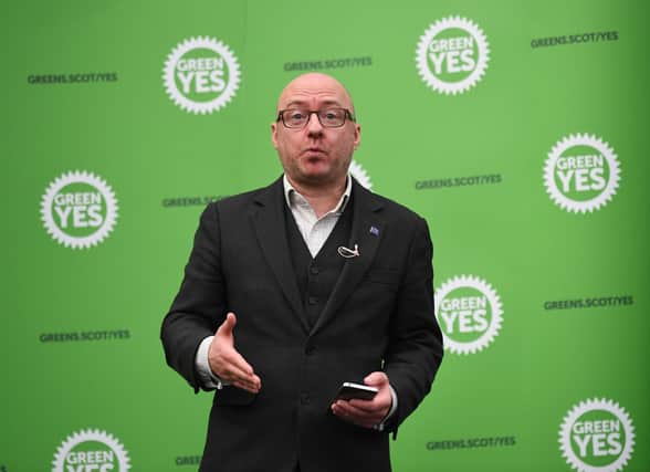 Patrick Harvie of the Scottish Greens at the launch of the party's independence campaign on the day the UK left the EU (Picture: John Devlin)