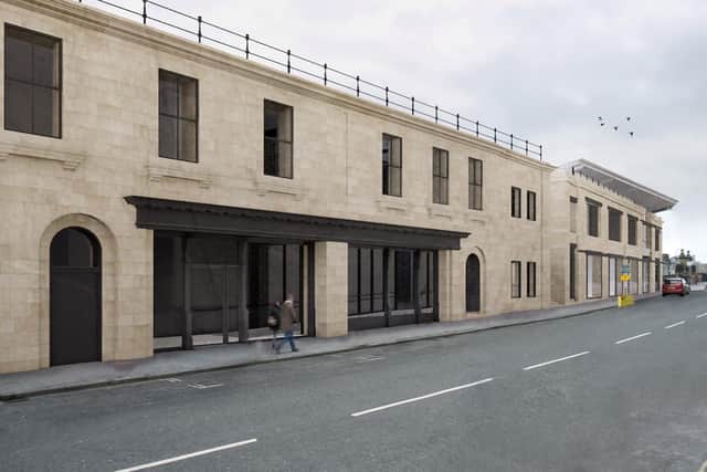 Reaich and Hall visualisation of the new Fruitmarket building on Market Street, Edinburgh PIC: Courtesy Reiach and Hall Architects