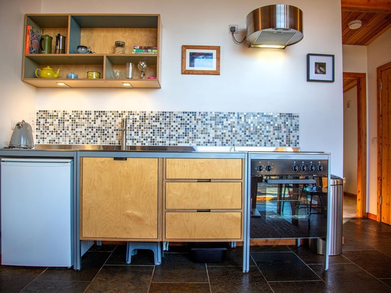 Lazybed may be small but it comes with all mod cons - including a tiny but perfectly formed kitchen.