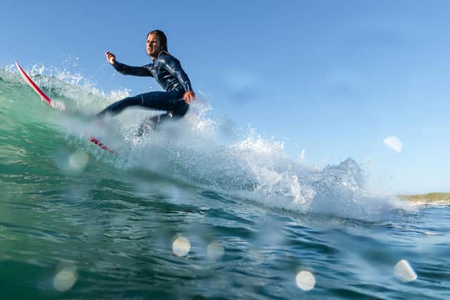 The young Scottish surfer now trains in Lanzarote and has surfed some of the world's biggest waves at Nazaré in Portugal. Photography by DUTCH-ENGELS.