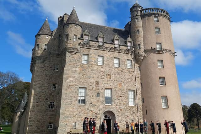 The new Aberdeenshire County flag was revealed at a special dedication ceremony (NTS)