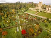 Scotland's famous Drummond Castle Gardens, near Crieff, Perth and Kinross, which date back to 1630 and are described as 'one of Europe's most important and impressive formal gardens'. Oct 13 2022 Pic: Katielee Arrowsmith @SWNS.JPG