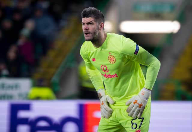 A recently talked-up Celtic move for Southampton's Fraser Forster appears questionable over salary issues. (Photo by Craig Foy / SNS Group)