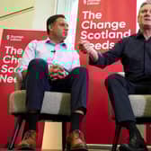 Labour leader Sir Keir Starmer and Scottish Labour leader Anas Sarwar in Glasgow in August.