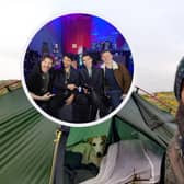 Chris Lewis has been walking the UK coastline since 2017. Here is a picture of him and his dog Jet, and an insert of the group Stereophonics picture: PA