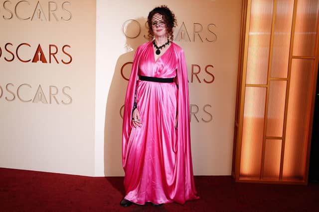 Maggie O'Farrell arrives at the Oscars on Sunday, March 15, 2026, at the Dolby Theatre in Los Angeles